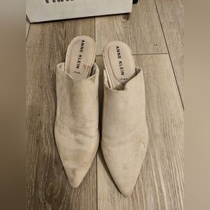 Anne Klein Tan Mules
